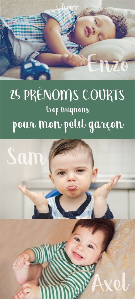 Quel prénom court choisir pour mon garçon